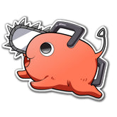Chainsaw Dog Devil Sticker